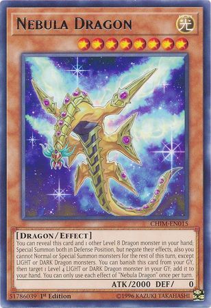 Nebula Dragon - CHIM-EN015 - Rare 1st Edition