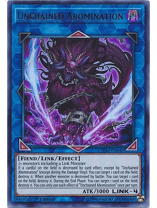 Unchained Abomination - CHIM-EN045 - Ultra Rare 1st Edition