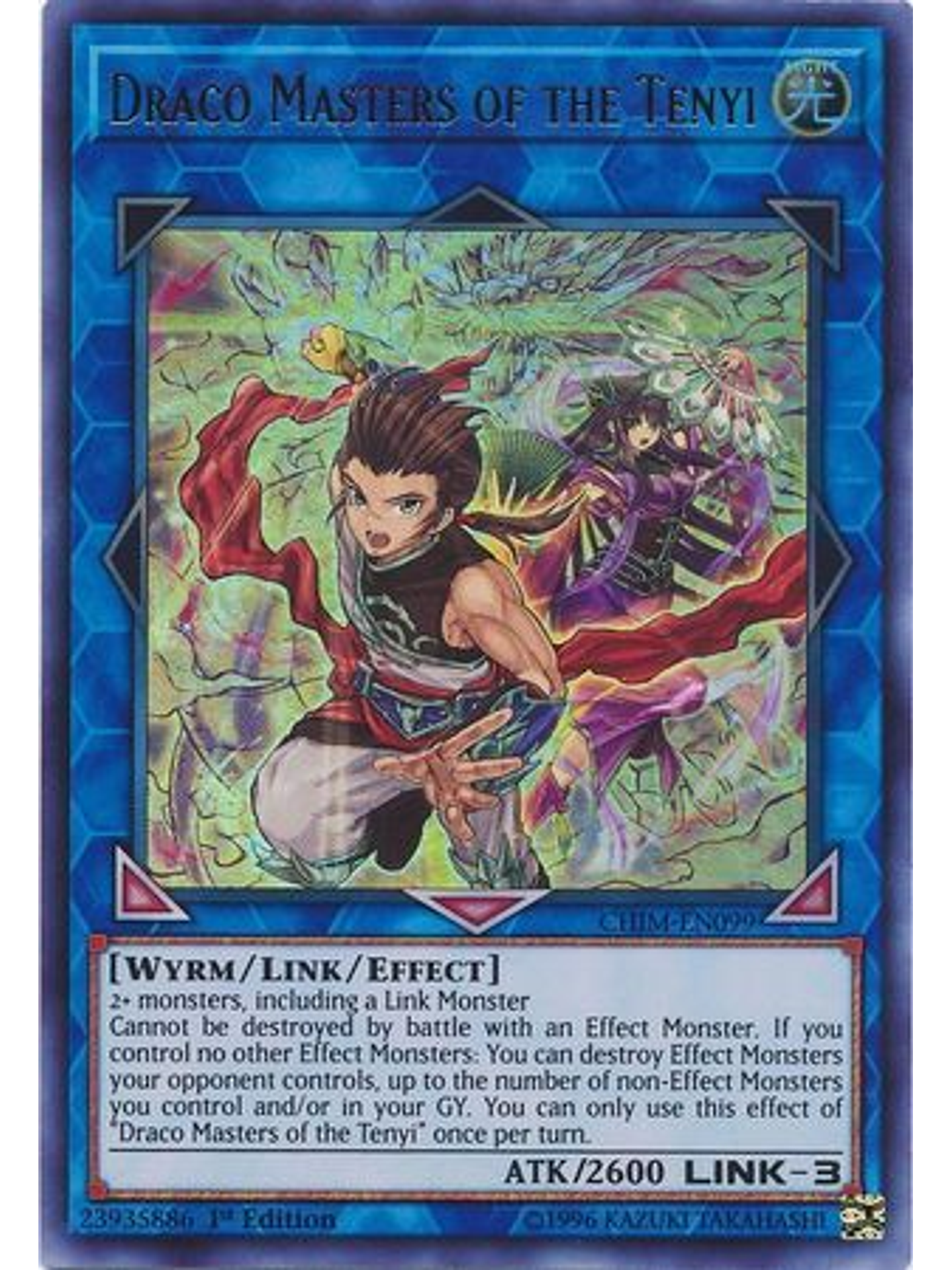 Draco Masters of the Tenyi - CHIM-EN099 - Ultra Rare 1st Edition 1