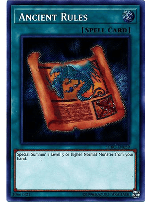 Ancient Rules - LCKC-EN039 - Secret Rare Unlimited