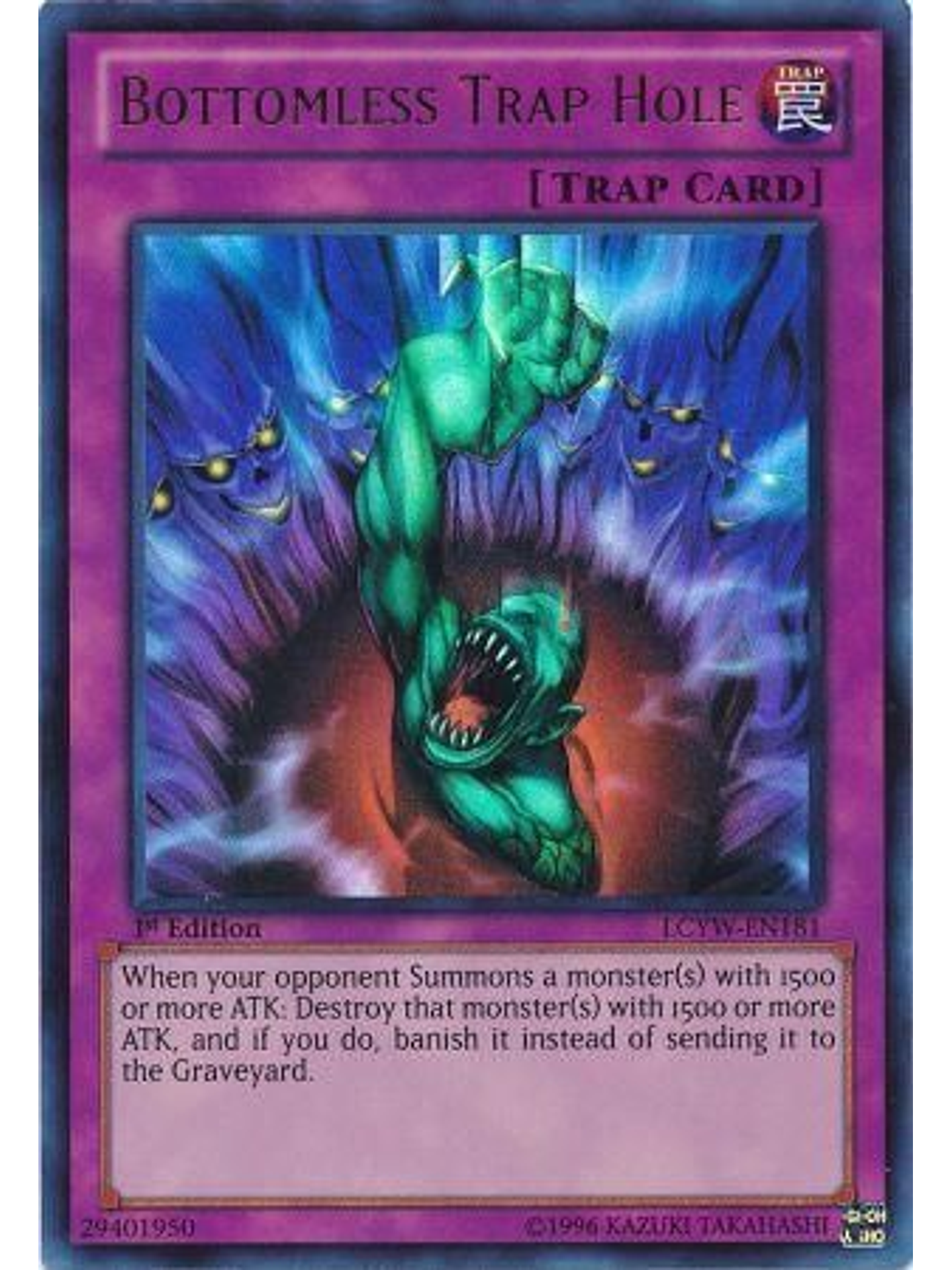 Bottomless Trap Hole - LCYW-EN181 - Ultra Rare 1st Edition 1