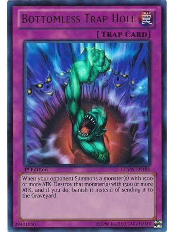 Bottomless Trap Hole - LCYW-EN181 - Ultra Rare 1st Edition 1