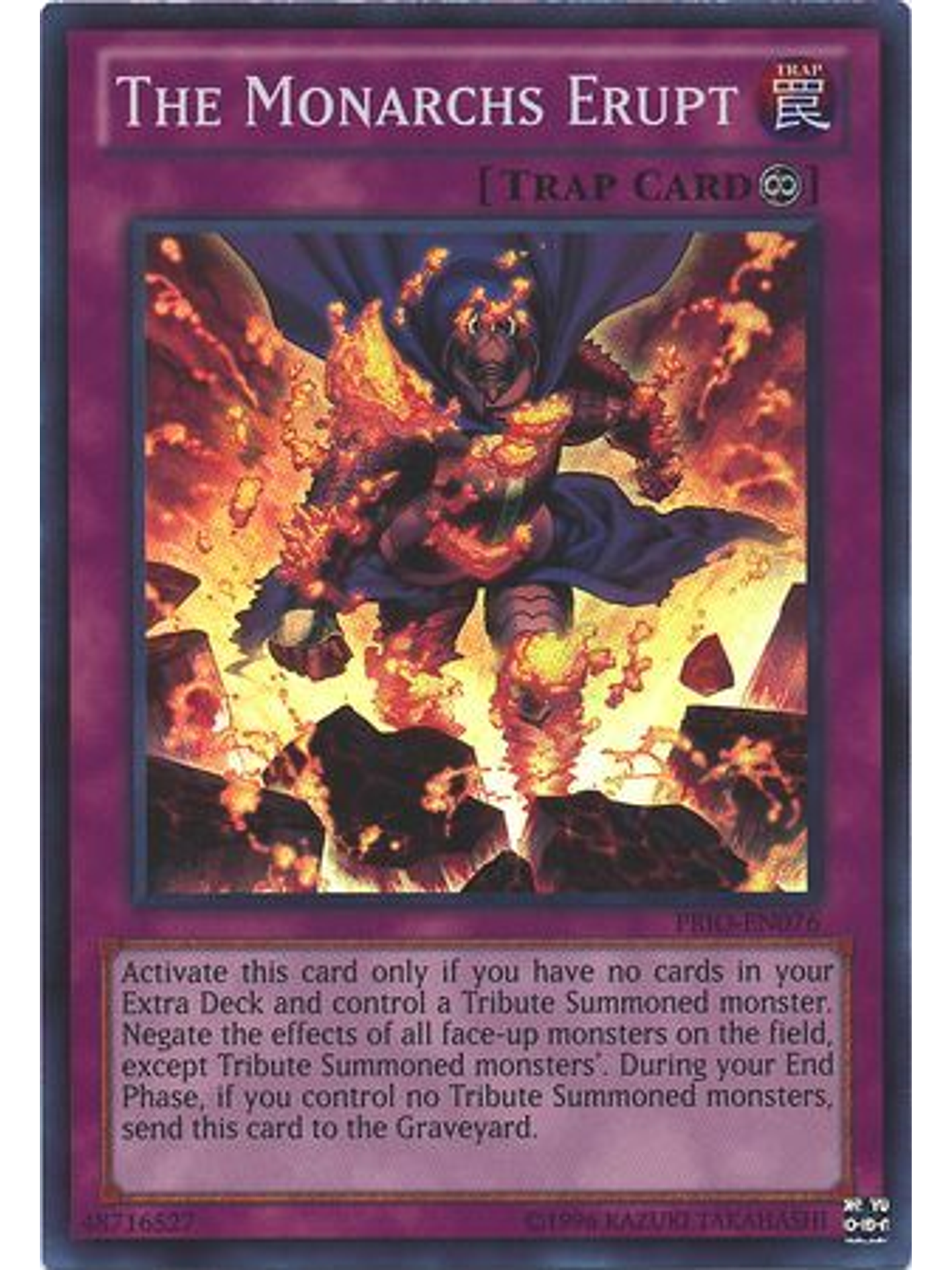 The Monarchs Erupt - PRIO-EN076 - Super Rare Unlimited 1