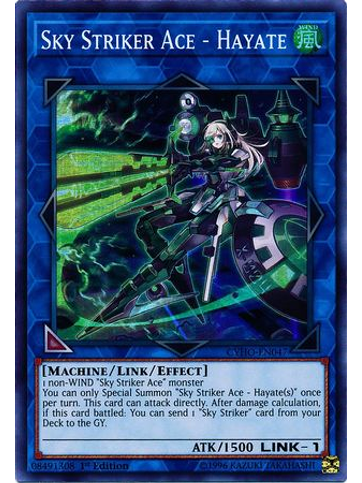 Sky striker Ace - Hayate - CYHO-EN047 - Super Rare 1st Edition 1
