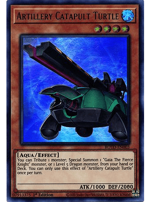 Artillery Catapult Turtle - ROTD-EN003 - Ultra Rare 1st Edition