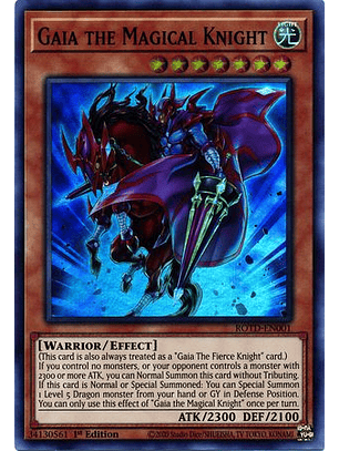 Gaia the Magical Knight - ROTD-EN001 - Super Rare 1st Edition