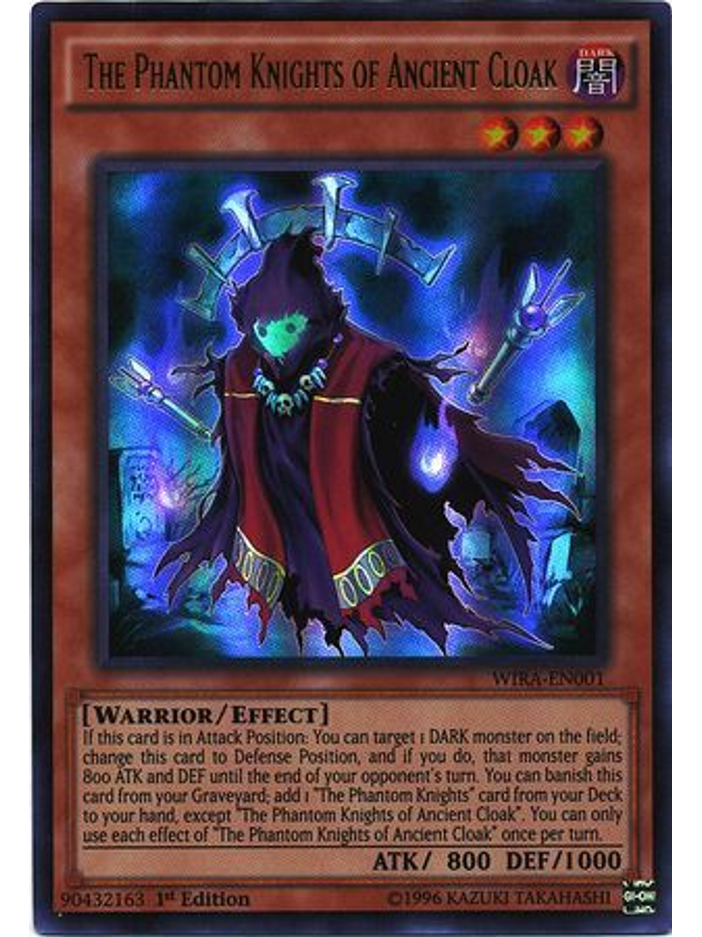 The Phantom Knights of Ancient Cloak - WIRA-EN001 - Ultra Rare 1st Edition 1