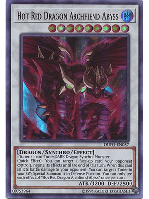 Hot Red Dragon Archfiend Abyss - DUPO-EN057 - Ultra Rare Unlimited