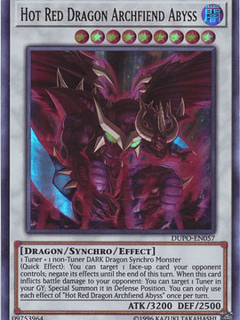 Hot Red Dragon Archfiend Abyss - DUPO-EN057 - Ultra Rare Unlimited