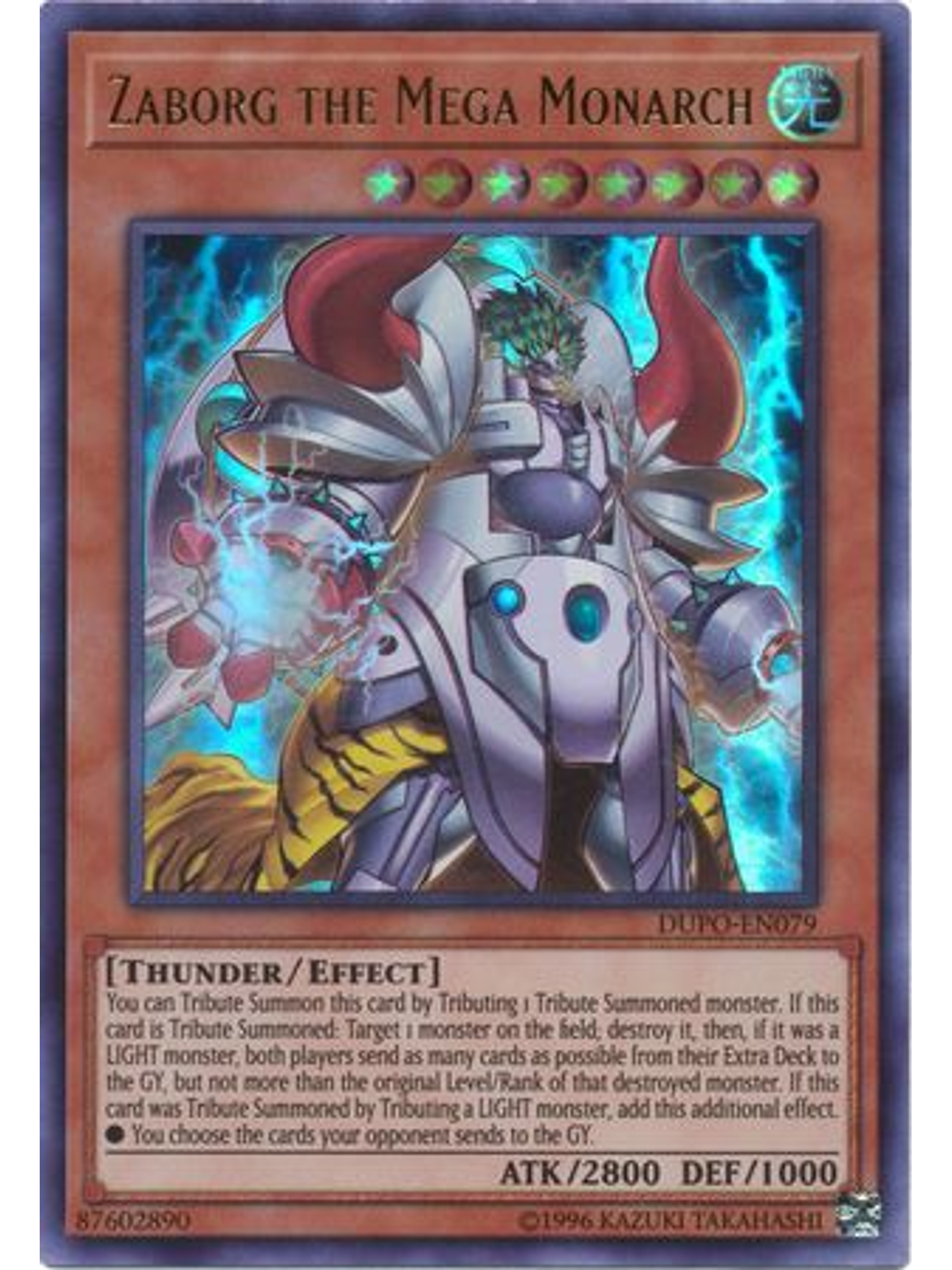 Zaborg the Mega Monarch - DUPO-EN079 - Ultra Rare Unlimited 1