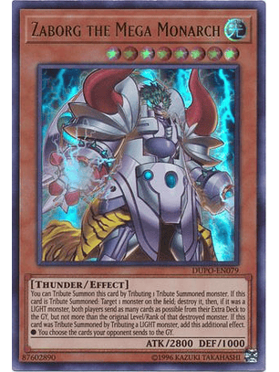 Zaborg the Mega Monarch - DUPO-EN079 - Ultra Rare Unlimited
