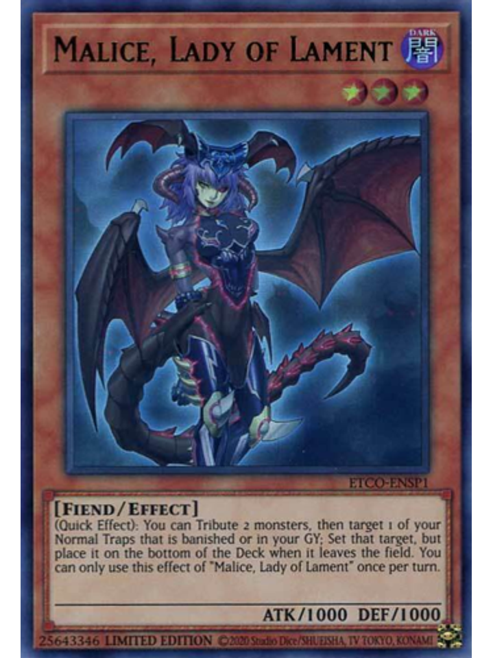 Malice, Lady of Lament - ETCO-ENSP1 - Ultra Rare 1