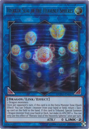 Hieratic Seal of the Heavenly Spheres - DUPO-EN027 - Ultra Rare Unlimited