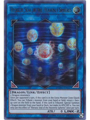 Hieratic Seal of the Heavenly Spheres - DUPO-EN027 - Ultra Rare Unlimited