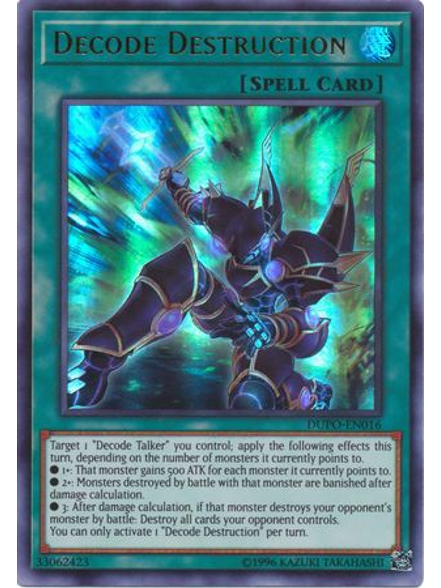 Decode Destruction - DUPO-EN016 - Ultra Rare Unlimited 1