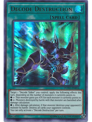Decode Destruction - DUPO-EN016 - Ultra Rare Unlimited