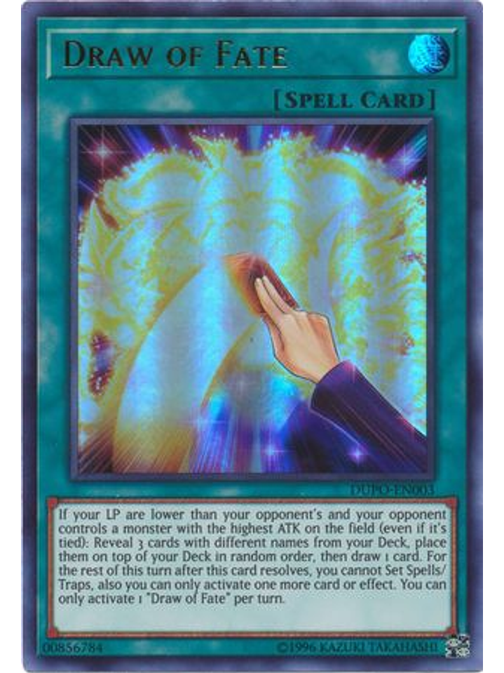 Draw of Fate - DUPO-EN003 - Ultra Rare Unlimited 1