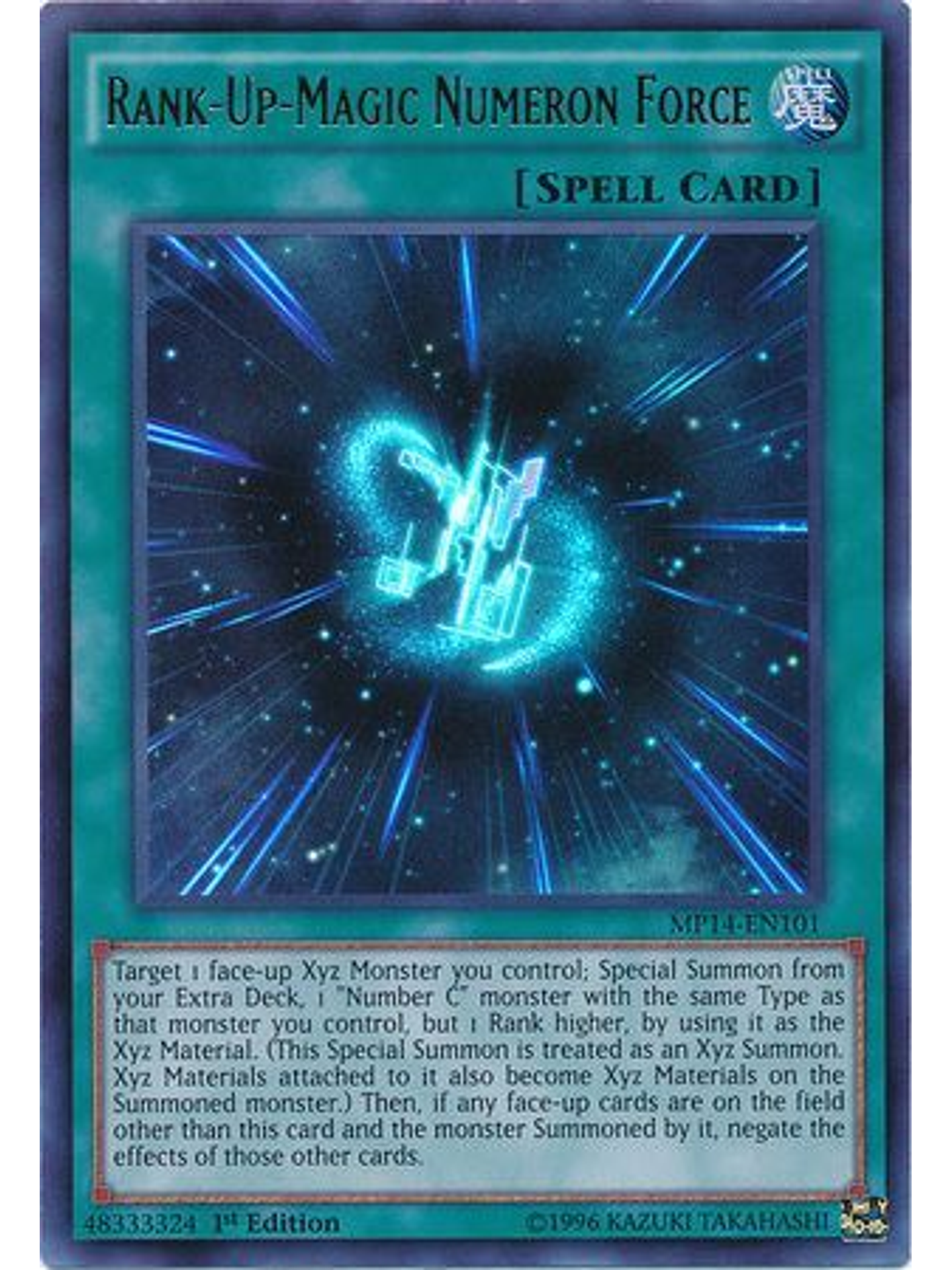 Rank-Up-Magic Numeron Force - MP14-EN101 - Ultra Rare 1st Edition 1