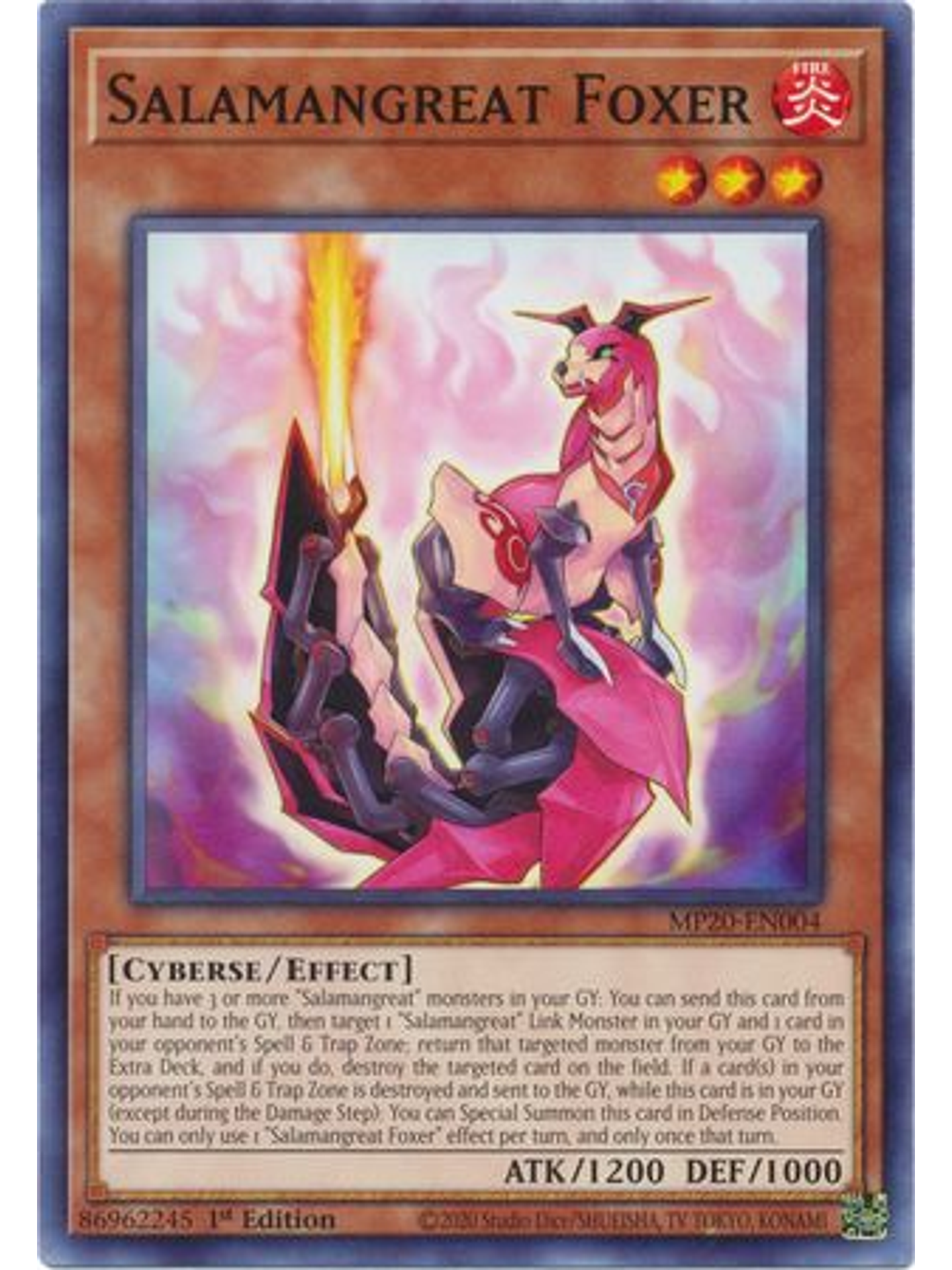Salamangreat Foxer - MP20-EN004 - Common 1st Edition 1