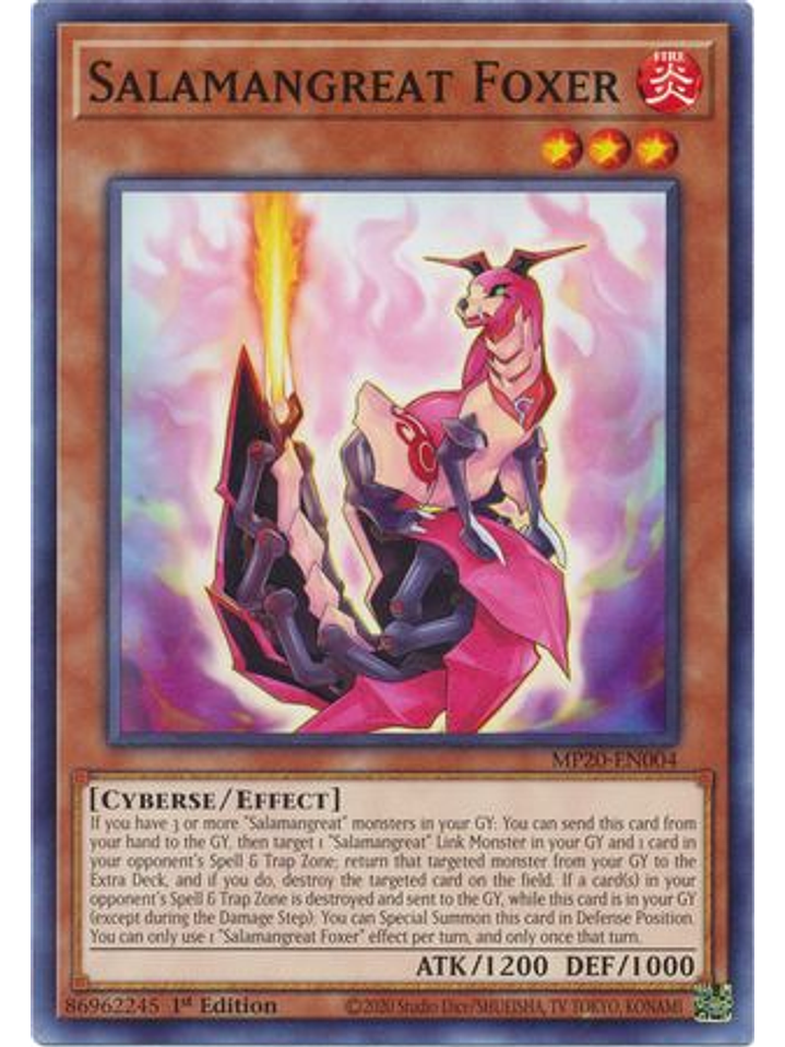 Salamangreat Foxer - MP20-EN004 - Common 1st Edition 1