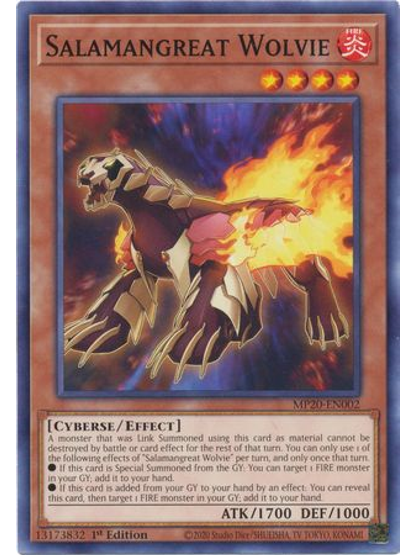 Salamangreat Wolvie - MP20-EN002 - Common 1st Edition 1