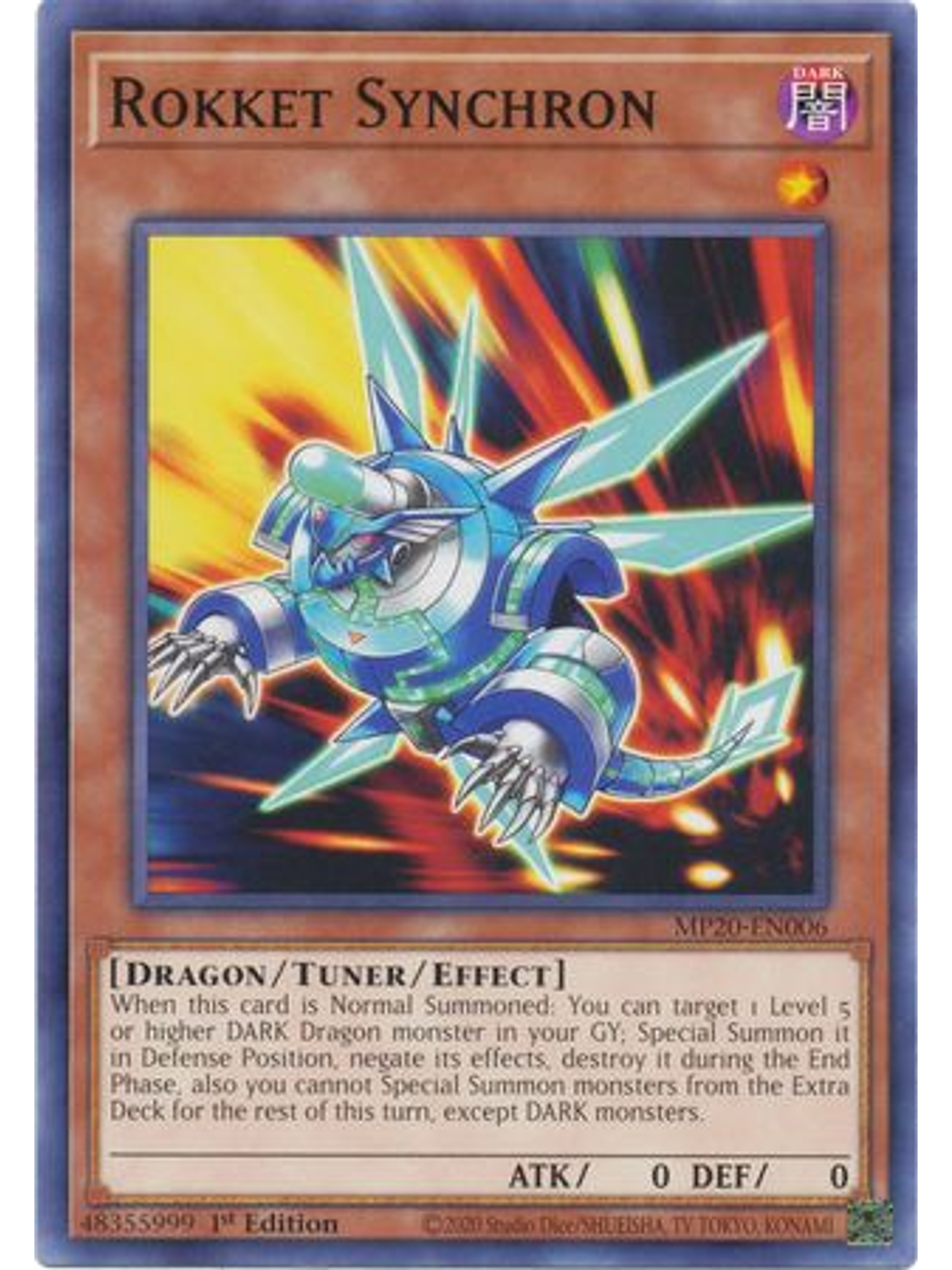 Rokket Synchron - MP20-EN006 - Common 1st Edition 1