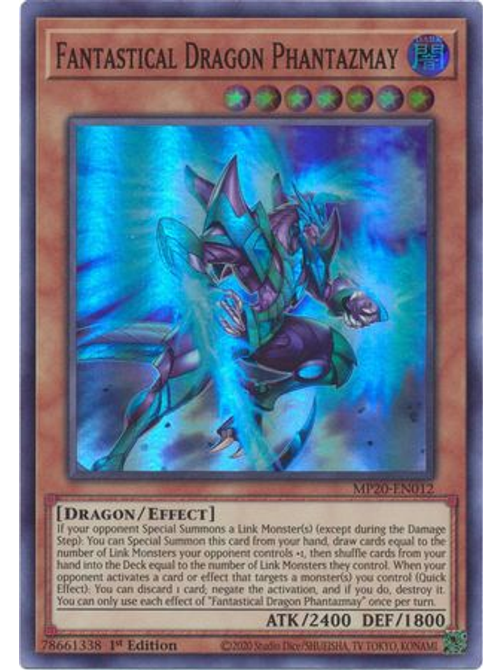 Fantastical Dragon Phantazmay - MP20-EN012 - Super Rare 1st Edition 1