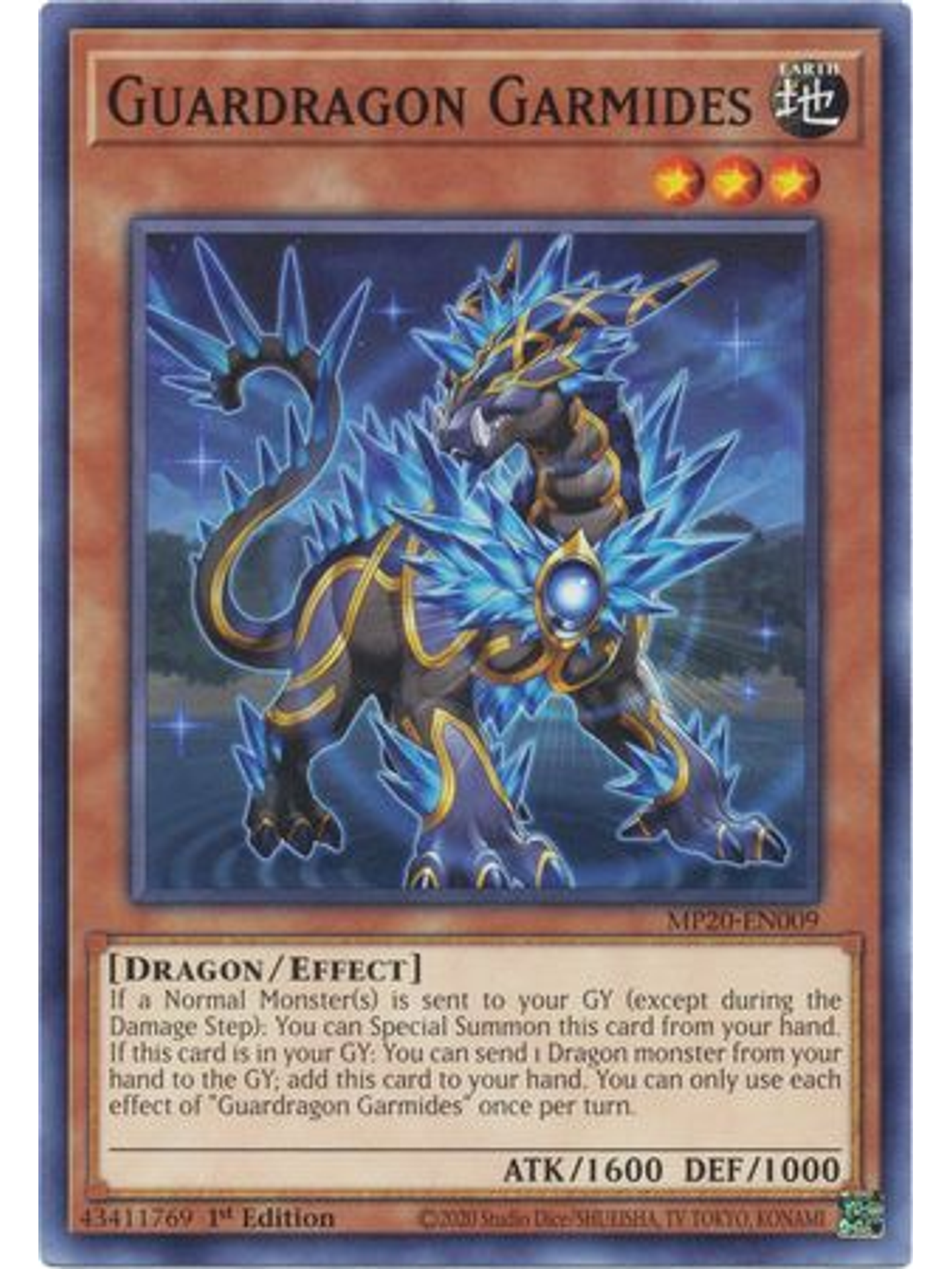 Guardragon Garmides - MP20-EN009 - Common 1st Edition 1