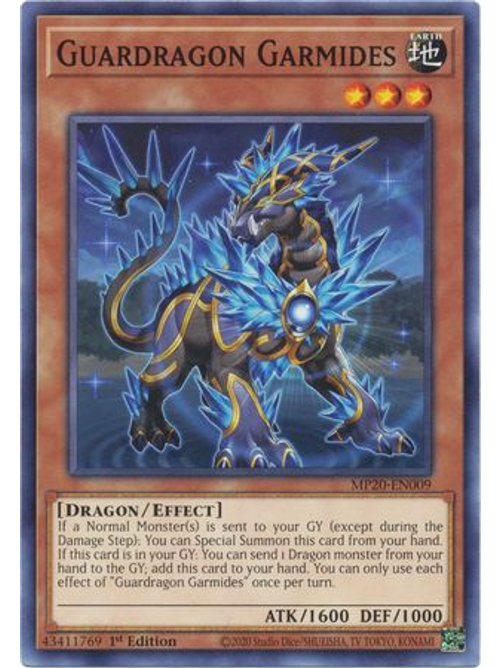 Guardragon Garmides - MP20-EN009 - Common 1st Edition 1