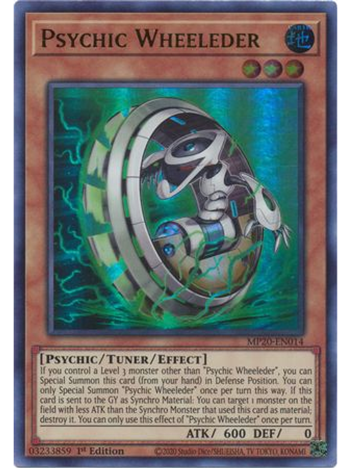 Psychic Wheeleder - MP20-EN014 - Ultra Rare 1st Edition 1