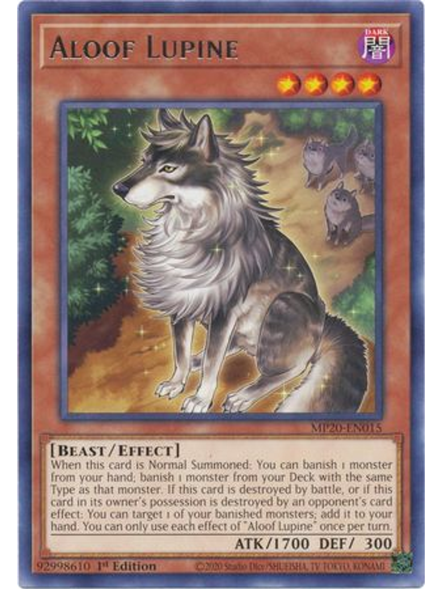 Aloof Lupine - MP20-EN015 - Rare 1st Edition 1