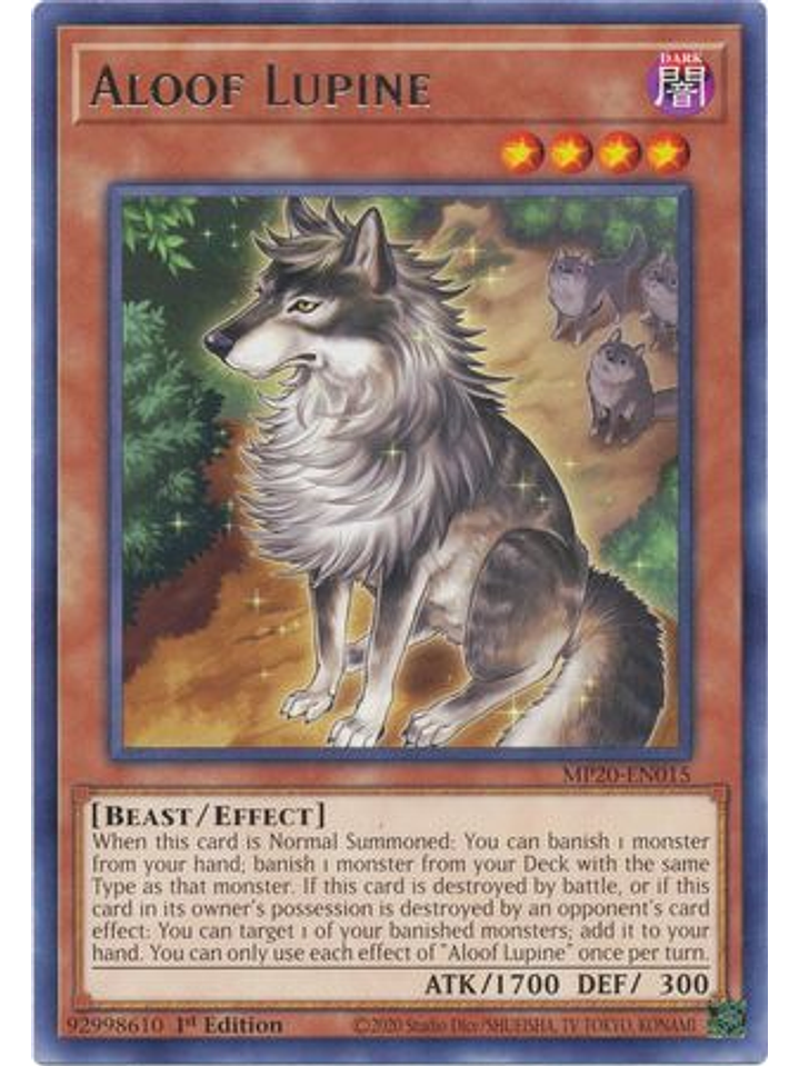 Aloof Lupine - MP20-EN015 - Rare 1st Edition 1