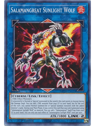 Salamangreat Sunlight Wolf - MP20-EN020 - Common 1st Edition