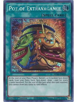 Pot of Extravagance - MP20-EN030 - Prismatic Secret Rare 1st Edition