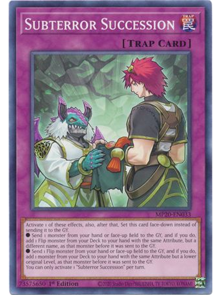 Subterror Succession - MP20-EN033 - Common 1st Edition 1