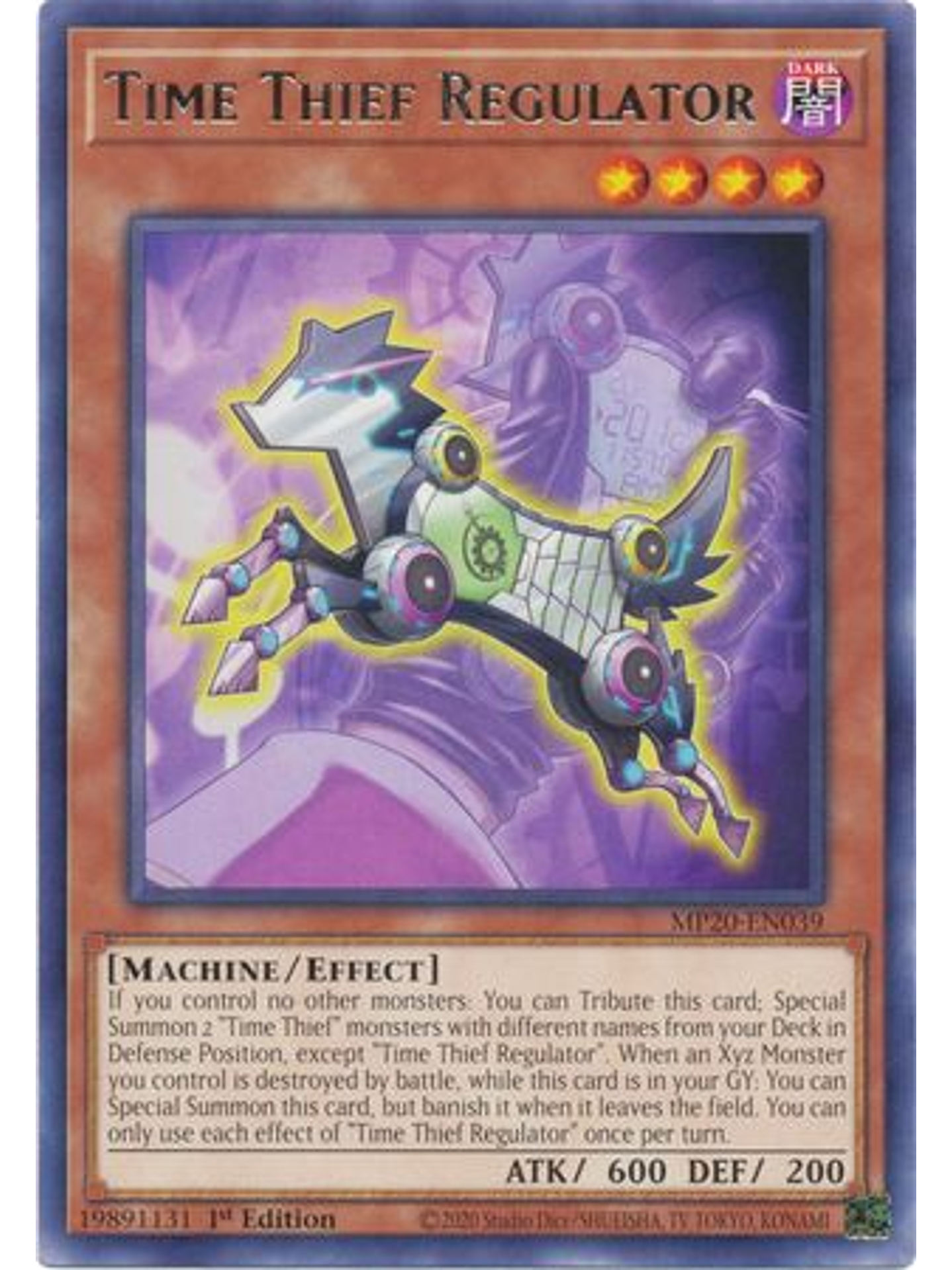 Time Thief Regulator - MP20-EN039 - Rare 1st Edition 1