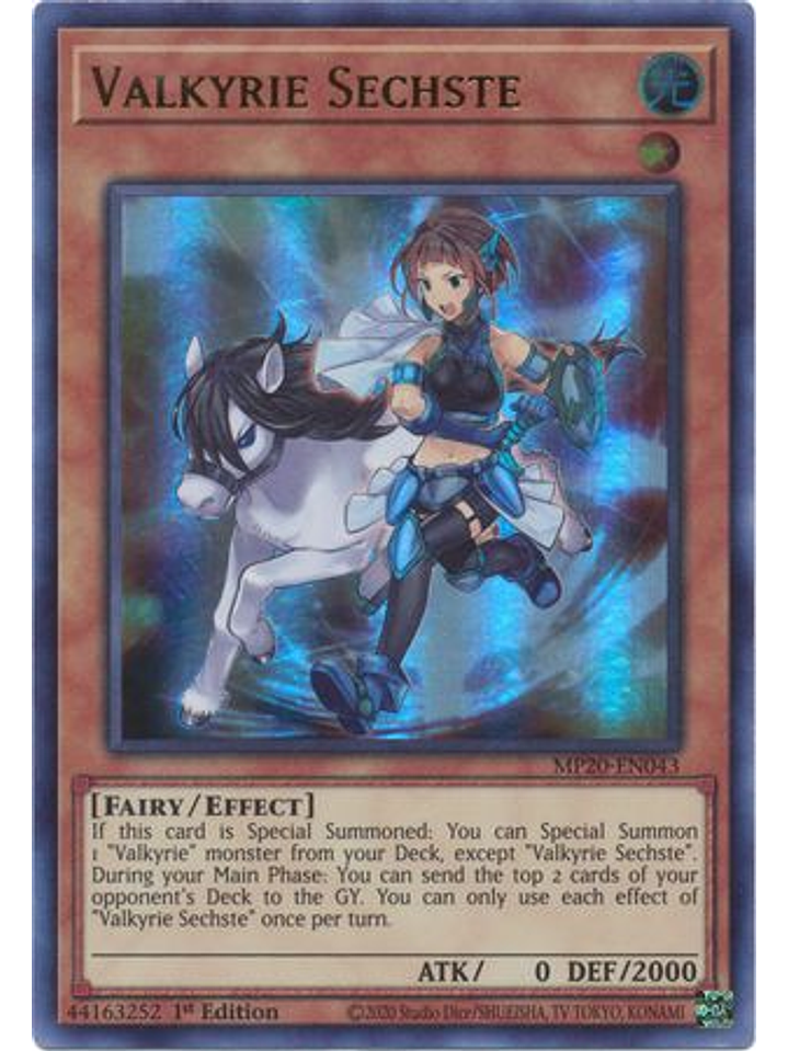 Valkyrie Sechste - MP20-EN043 - Ultra Rare 1st Edition 1