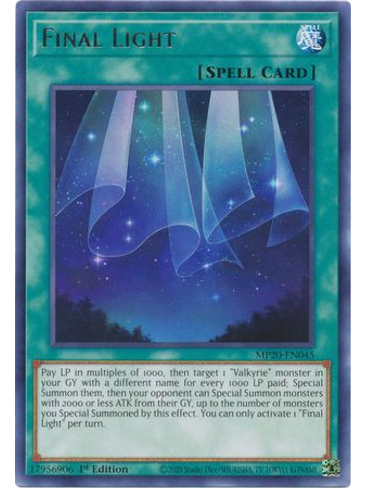 Final Light - MP20-EN045 - Rare 1st Edition 1