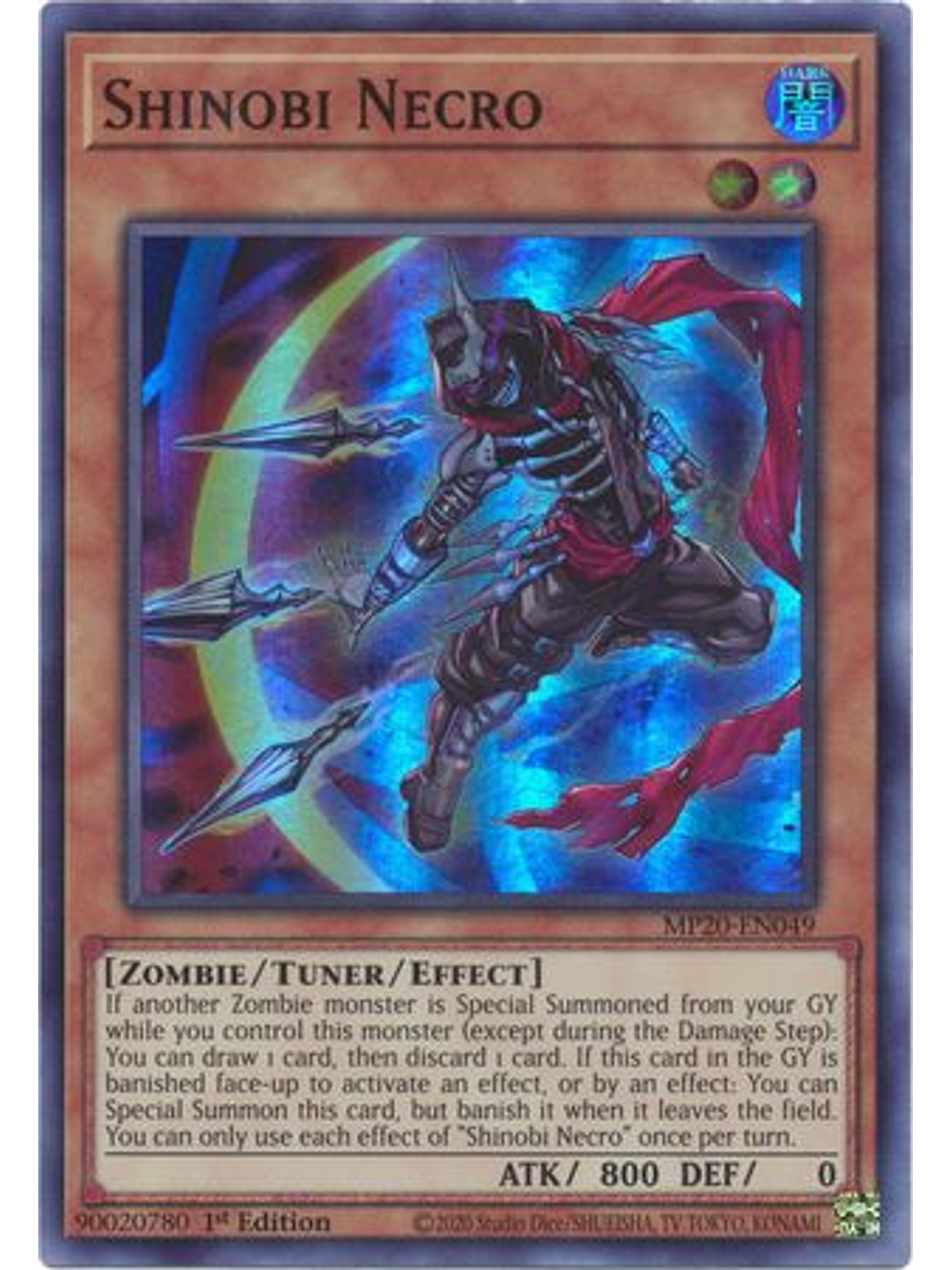 Shinobi Necro - MP20-EN049 - Super Rare 1st Edition 1