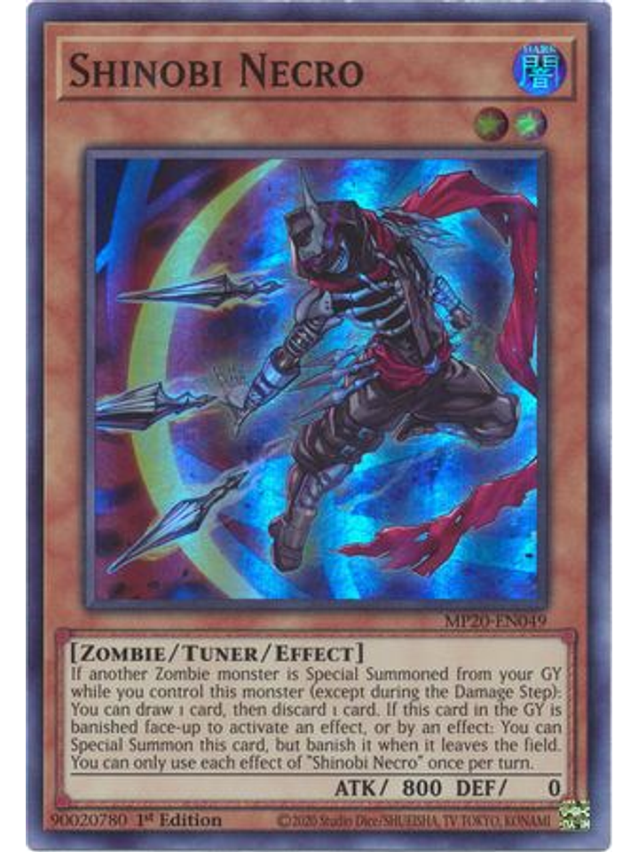 Shinobi Necro - MP20-EN049 - Super Rare 1st Edition 1