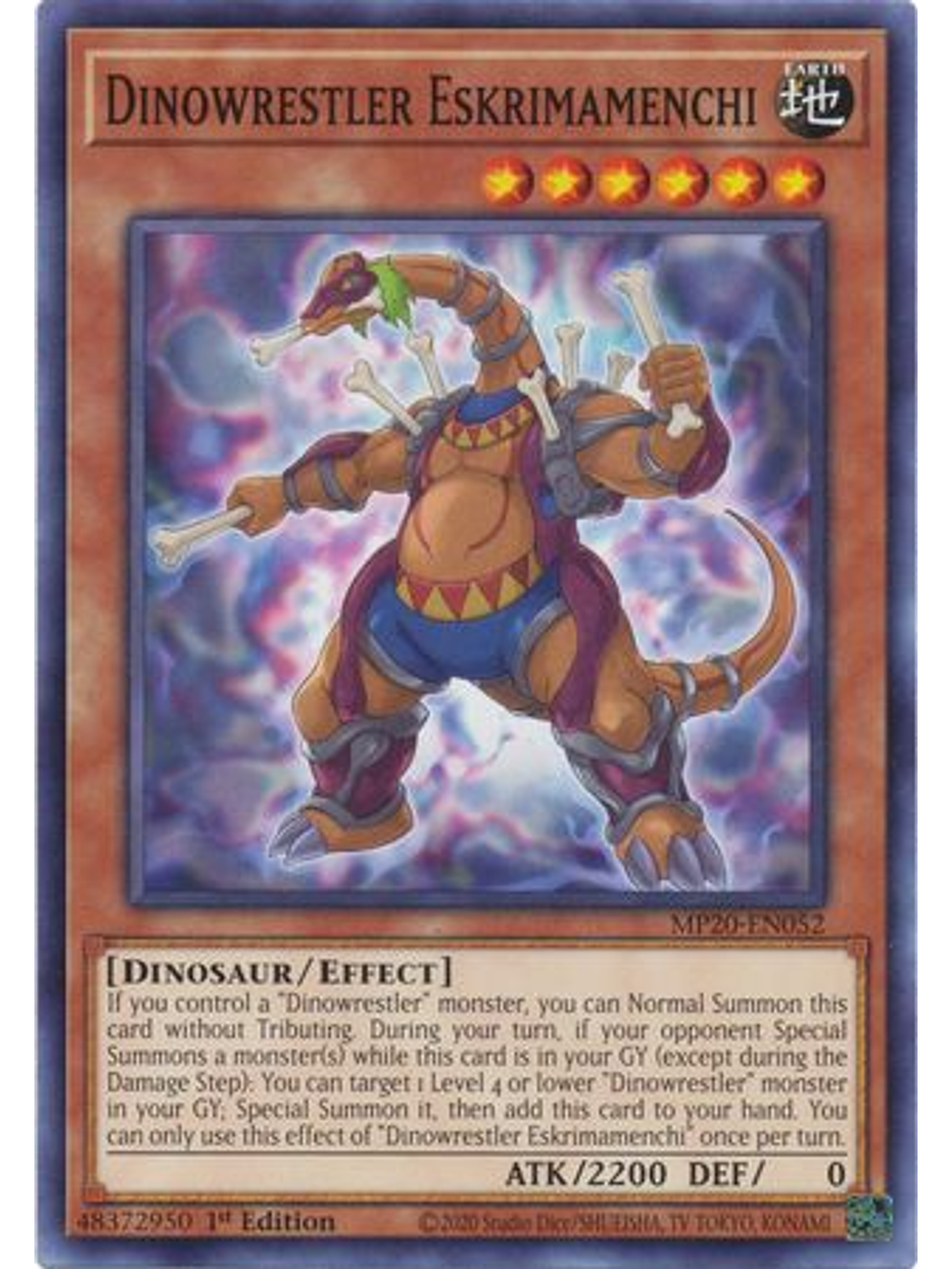 Dinowrestler Eskrimamenchi - MP20-EN052 - Common 1st Edition 1