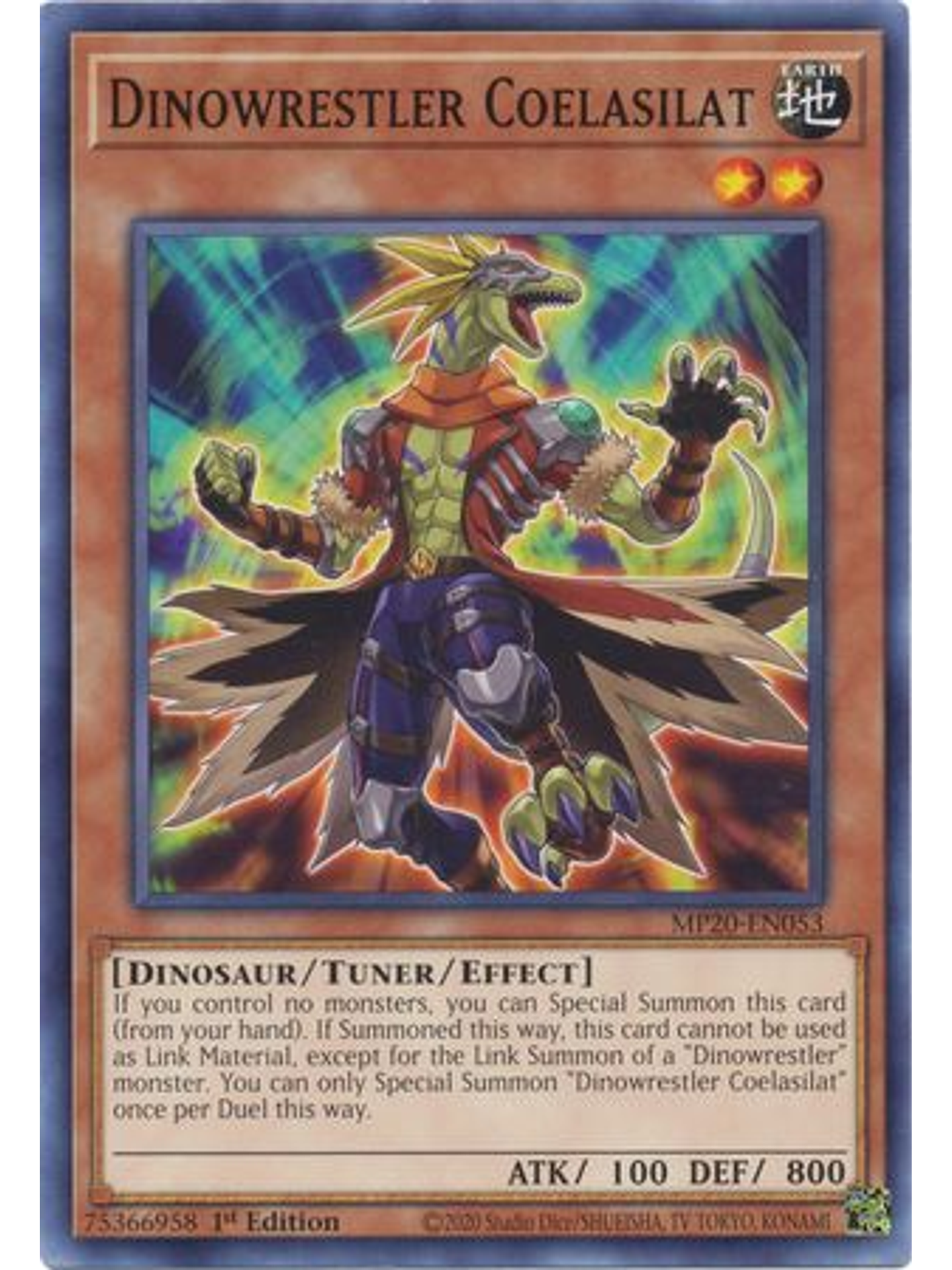 Dinowrestler Coelasilat - MP20-EN053 - Common 1st Edition 1