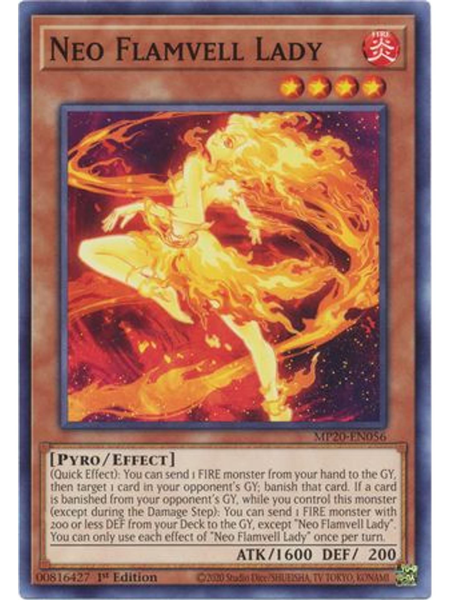 Neo Flamvell Lady - MP20-EN056 - Common 1st Edition 1