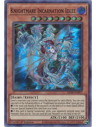 Knightmare Incarnation Idlee - MP20-EN057 - Super Rare 1st Edition