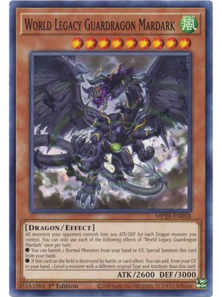 World Legacy Guardragon Mardark - MP20-EN058 - Common 1st Edition 1