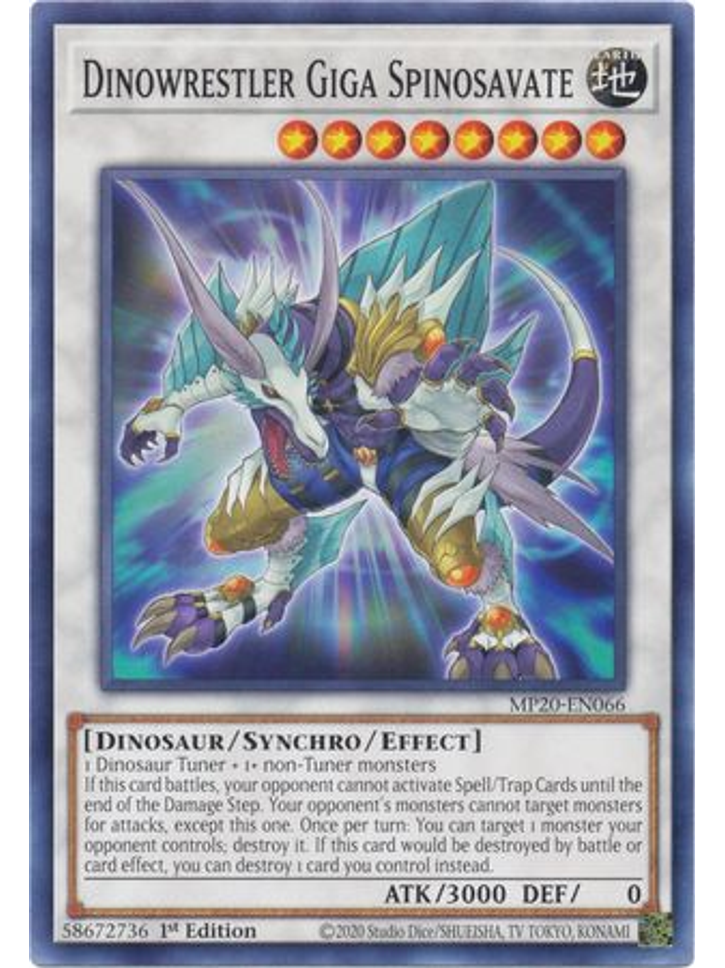 Dinowrestler Giga Spinosavate - MP20-EN066 - Common 1st Edition 1