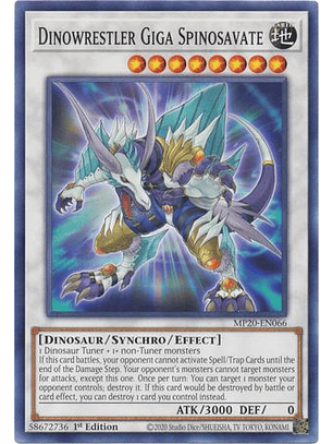 Dinowrestler Giga Spinosavate - MP20-EN066 - Common 1st Edition