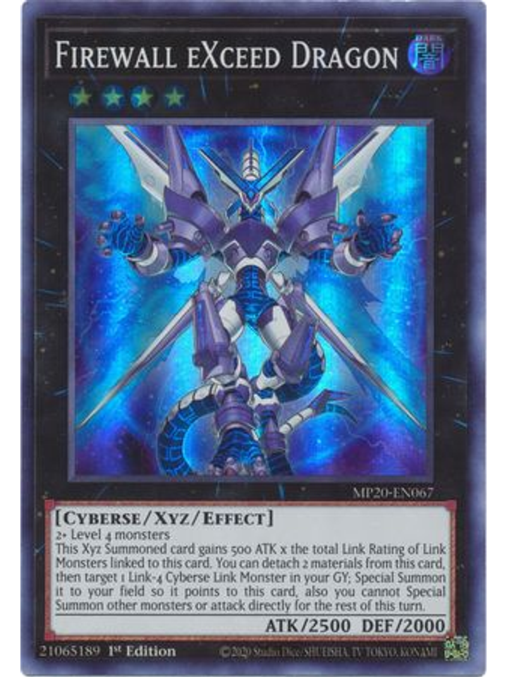 Firewall eXceed Dragon - MP20-EN067 - Super Rare 1st Edition 1