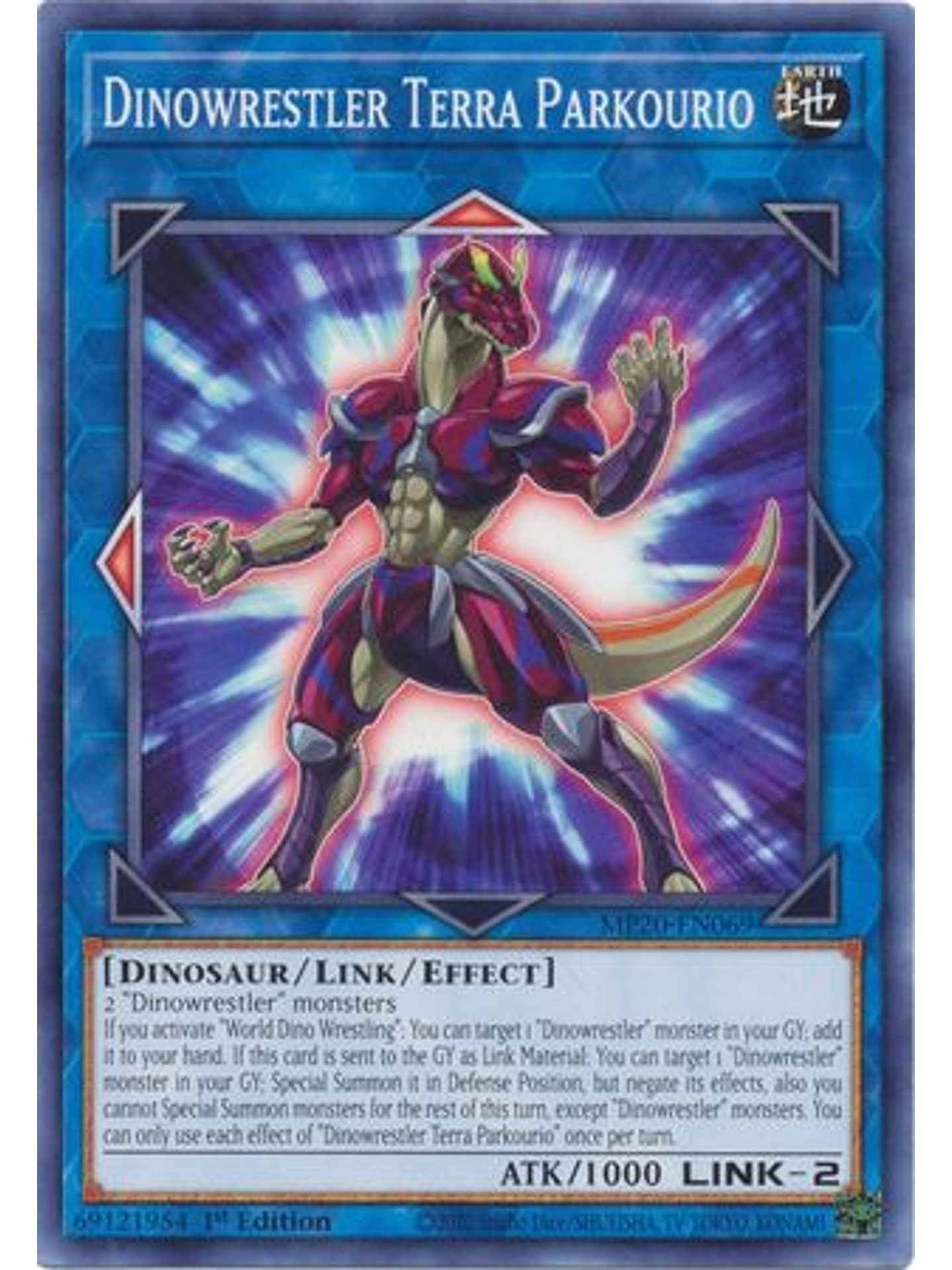 Dinowrestler Terra Parkourio - MP20-EN069 - Common 1st Edition 1