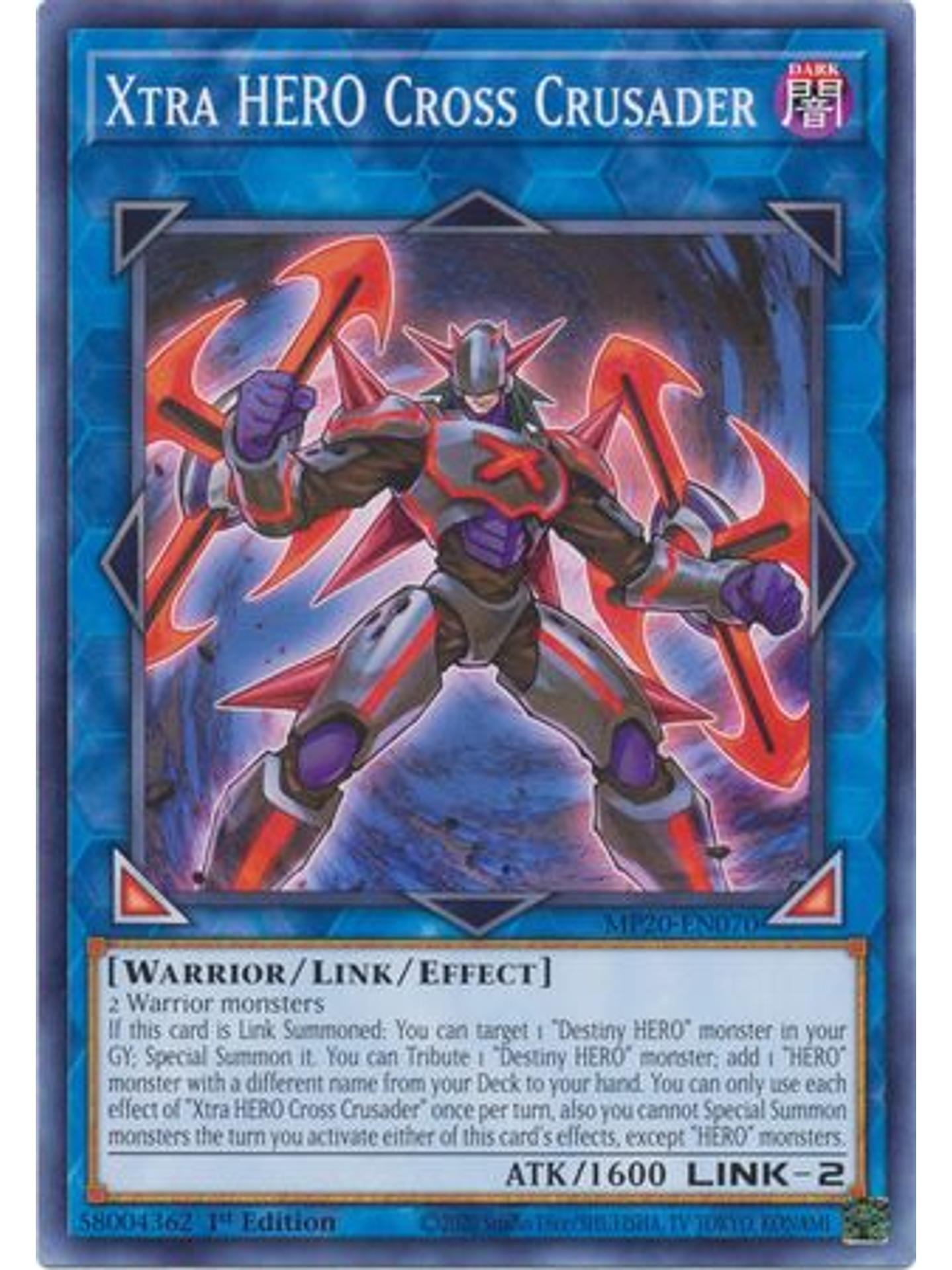 Xtra HERO Cross Crusader - MP20-EN070 - Common 1st Edition 1